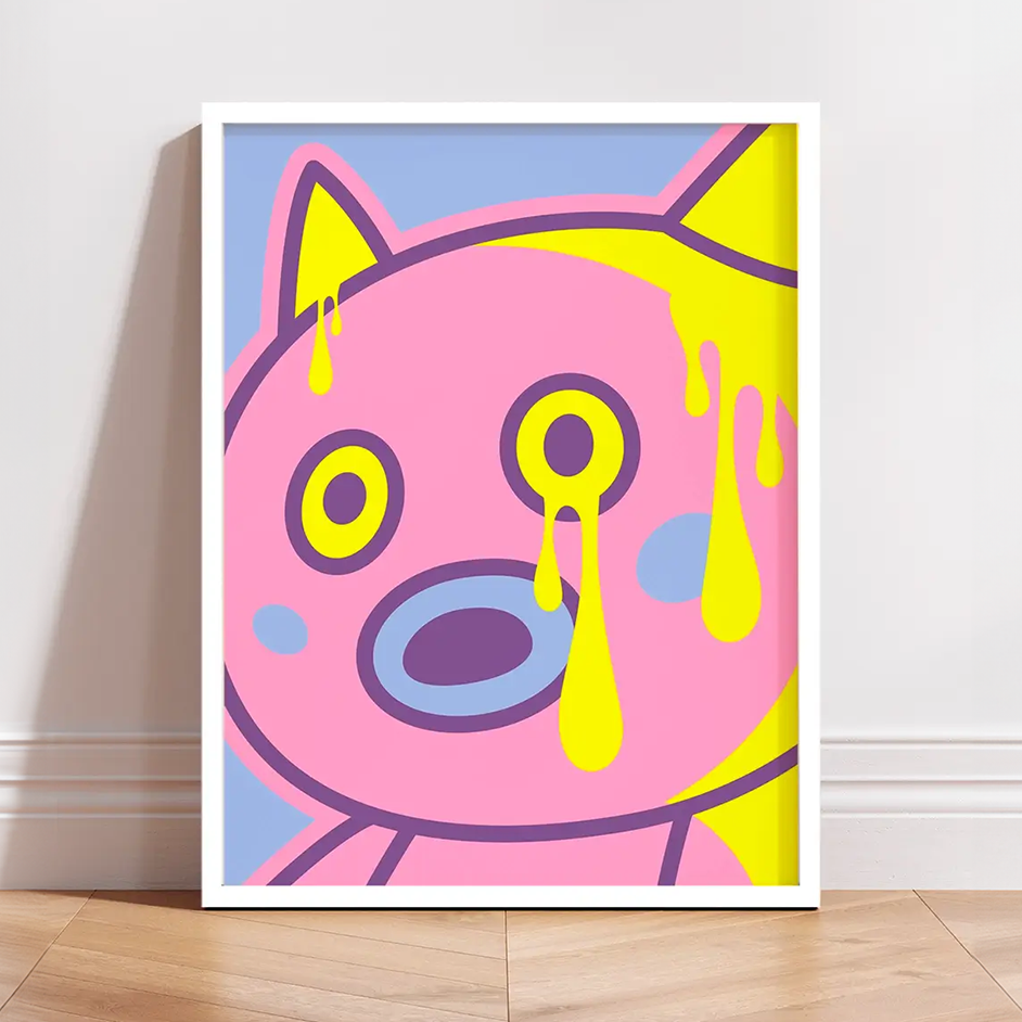 Affiche d'art Mope de Brutal Kortex Affiche d'art Mope de Brutal Kortex représentant Mister Popo de Dragon Ball Z