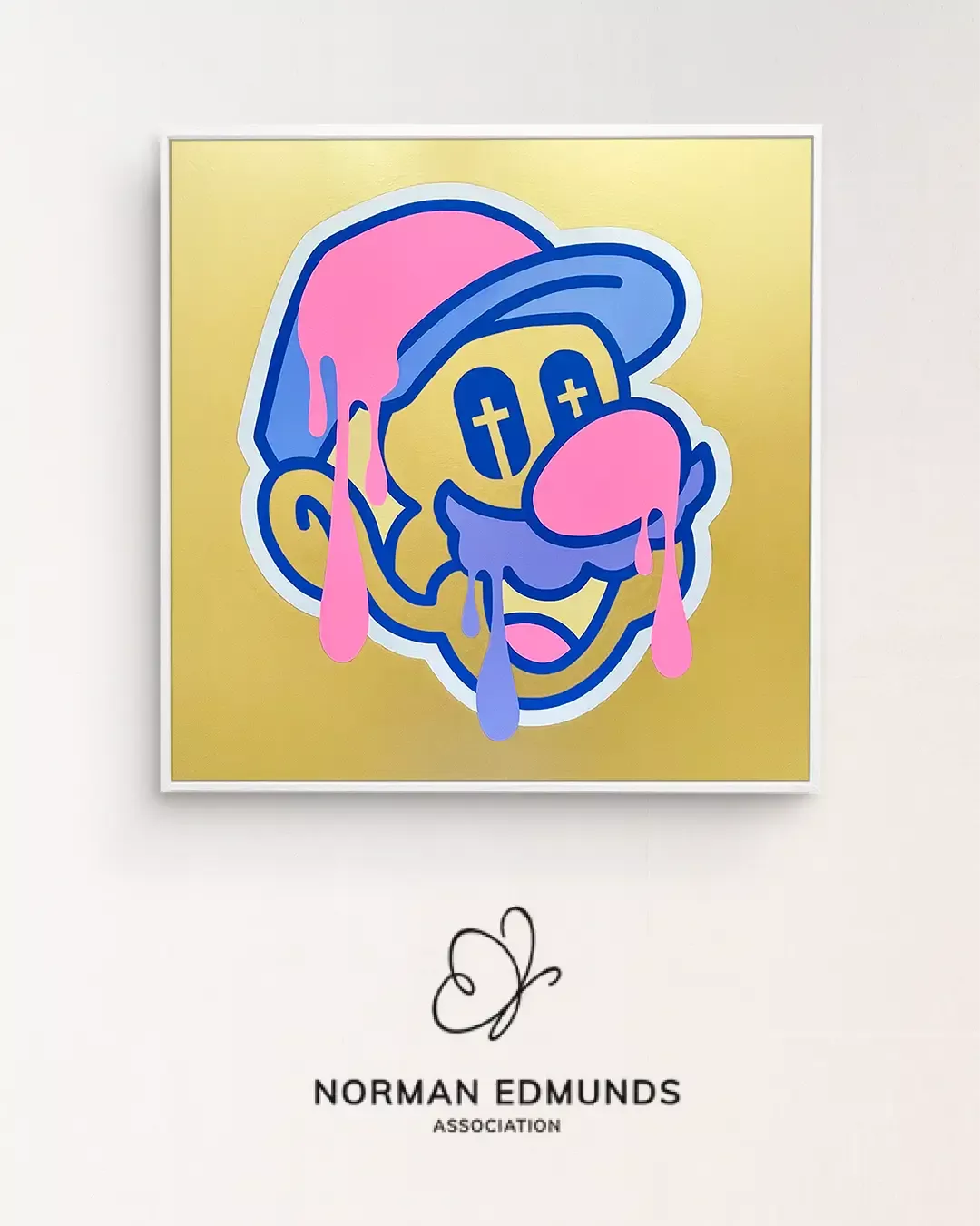 Toile Gold Happy Death - Norman Edmunds Photos de la toile Gold Happy Death avec le logo de l'association Norman Edmunds