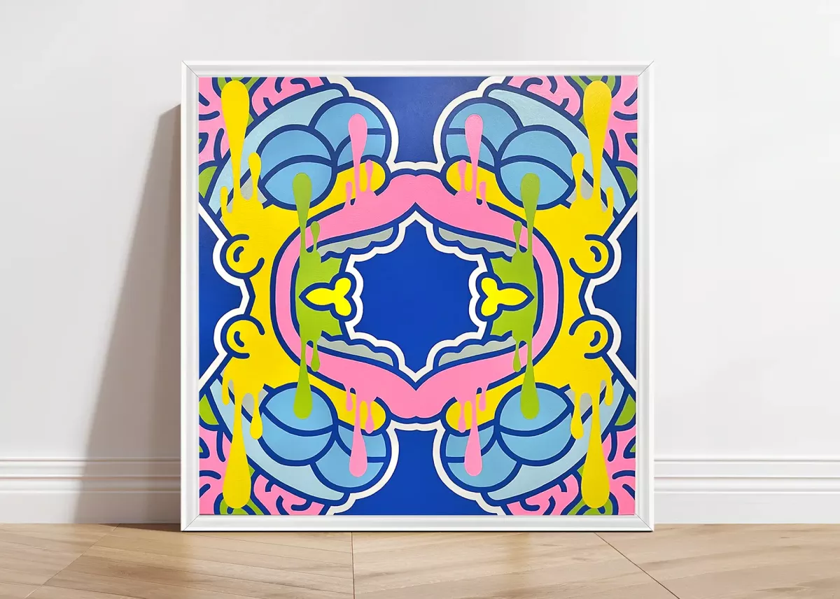 Tableau Pop Art Homer Simpson "Consent" par Brutal Kortex. Œuvre 'Consent' de Brutal Kortex, utilisant la figure de Homer Simpson pour explorer le thème du consentement. À travers cette toile, l'artiste interroge les dynamiques de pouvoir, de contrôle et de respect des choix personnels dans des contextes variés, tout en mettant en lumière les tensions sociales autour de ce sujet essentiel.