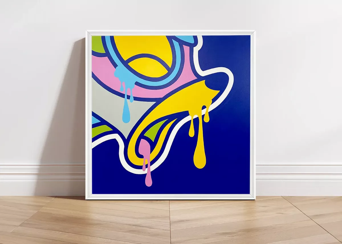 Tableau Pop Art Bambi "Cry Bambi" par Brutal Kortex. Œuvre 'Cry Bambi' de Brutal Kortex, mettant en scène Bambi pour aborder la douleur intense de la perte d'un être cher, symbolisée ici par la perte de sa mère. L'œuvre explore la vulnérabilité émotionnelle et la souffrance profonde liée au deuil.