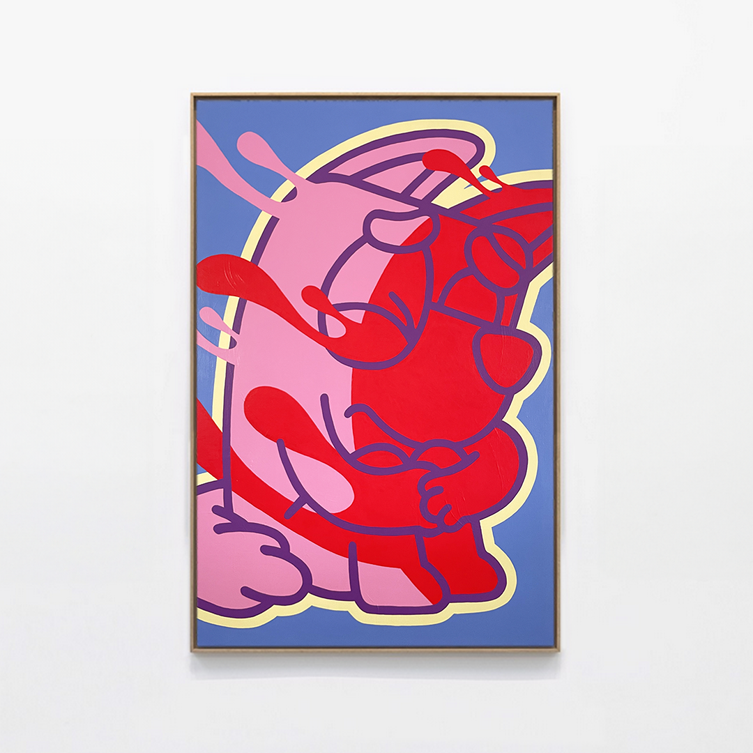 Toile pop art "Childhood" de Brutal Kortex - Oeuvre unique.