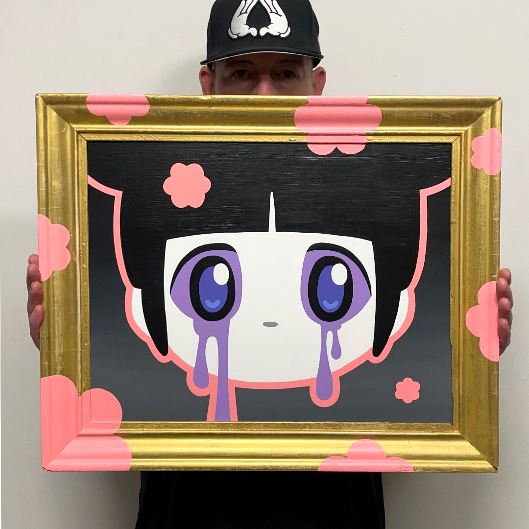Tableau Pop Art "Gloomy Flowers" de Brutal Kortex. Toile pop art "Gloomy Flowers" de Brutal Kortex - Oeuvre unique.