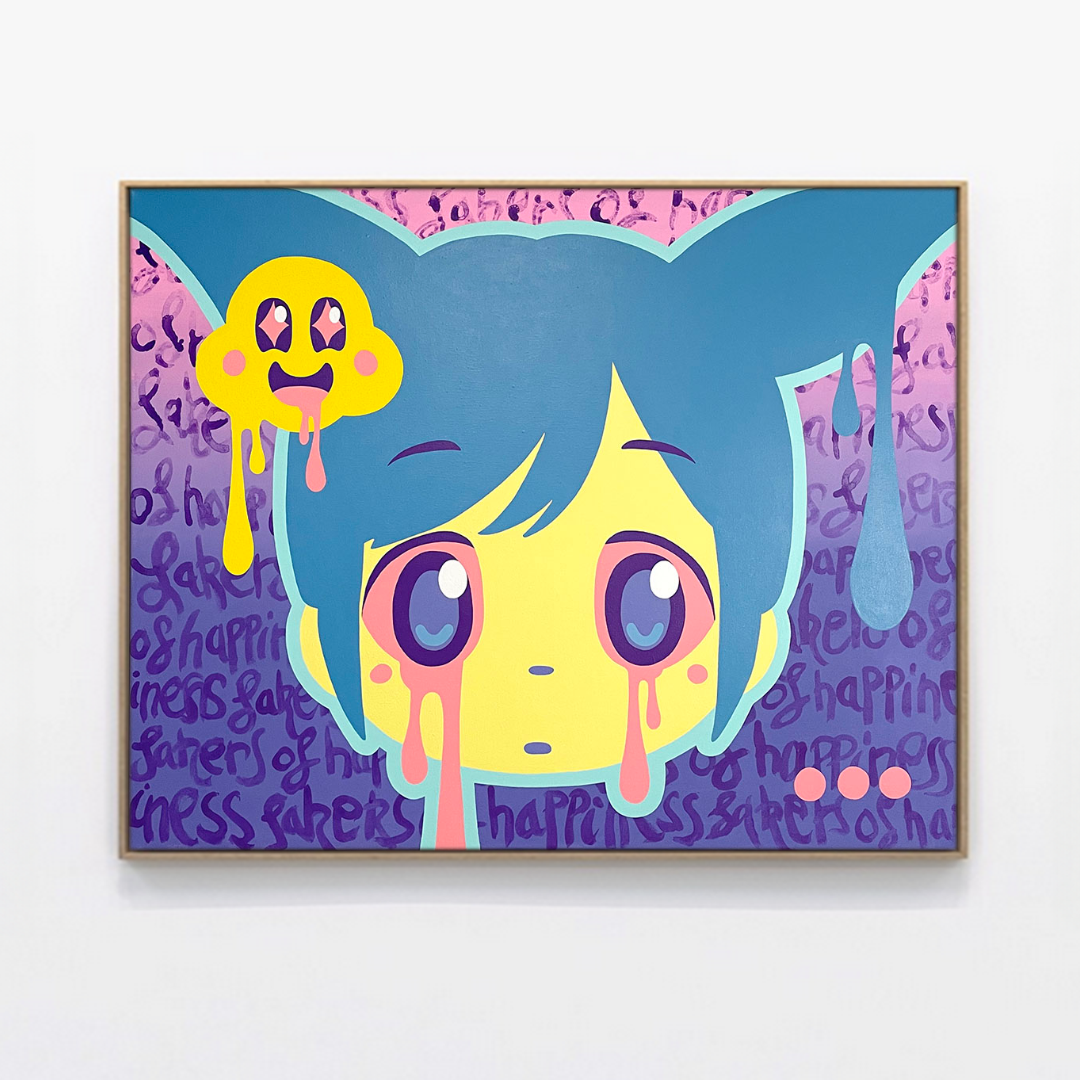 Tableau Pop Art "Where Is My Sun" de Brutal Kortex. Toile pop art "Where Is My Sun" de Brutal Kortex - Oeuvre unique.