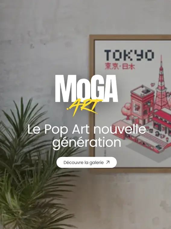 Moga - Galerie en ligne d'art Geek visuel pub moga.art