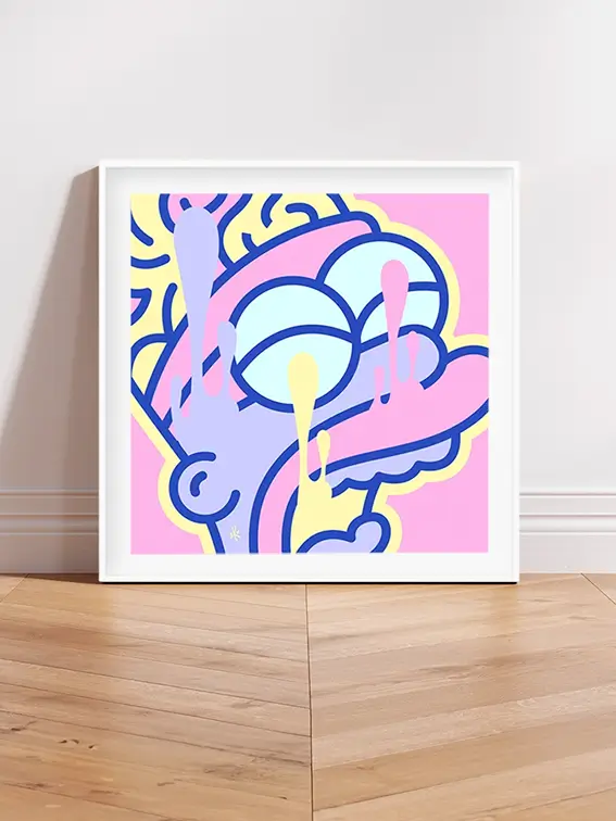 Tableau "Simp My Mind" Edition exclusive Moga Photo tableau MoGA - Simp my mind de Brutal Kortex