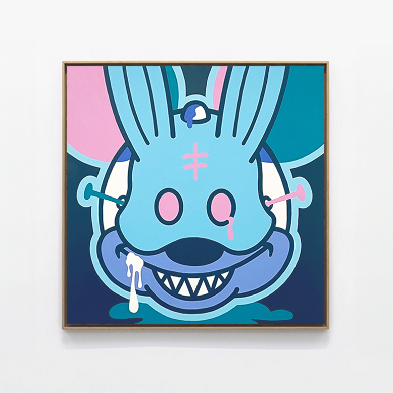 Toile pop art "Vanity II" de Brutal Kortex - Oeuvre unique.